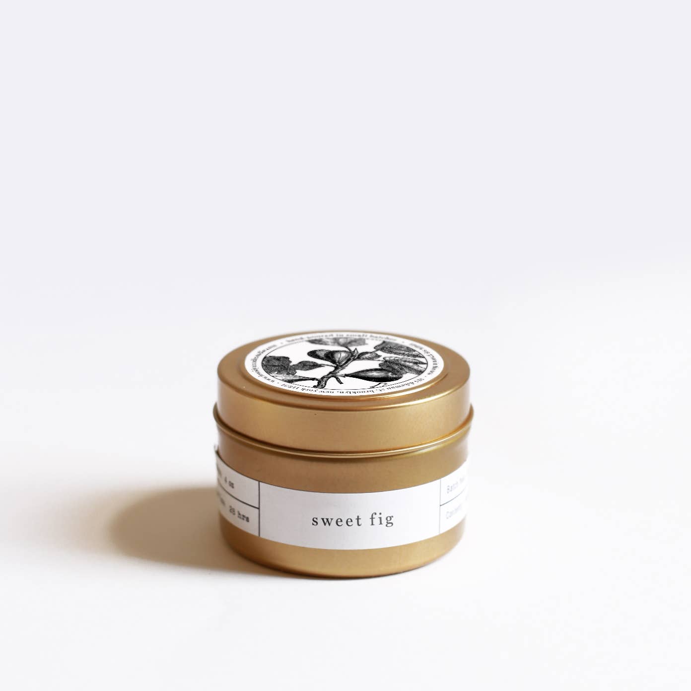 Sweet Fig Gold Travel Candle