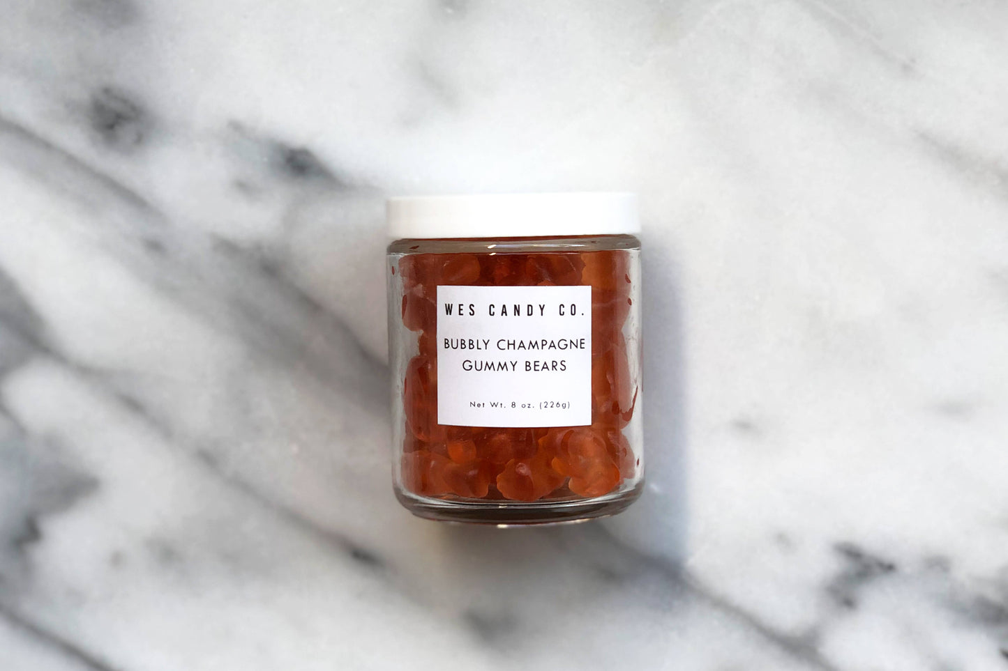 BUBBLY CHAMPAGNE GUMMY BEARS (8 OZ.)