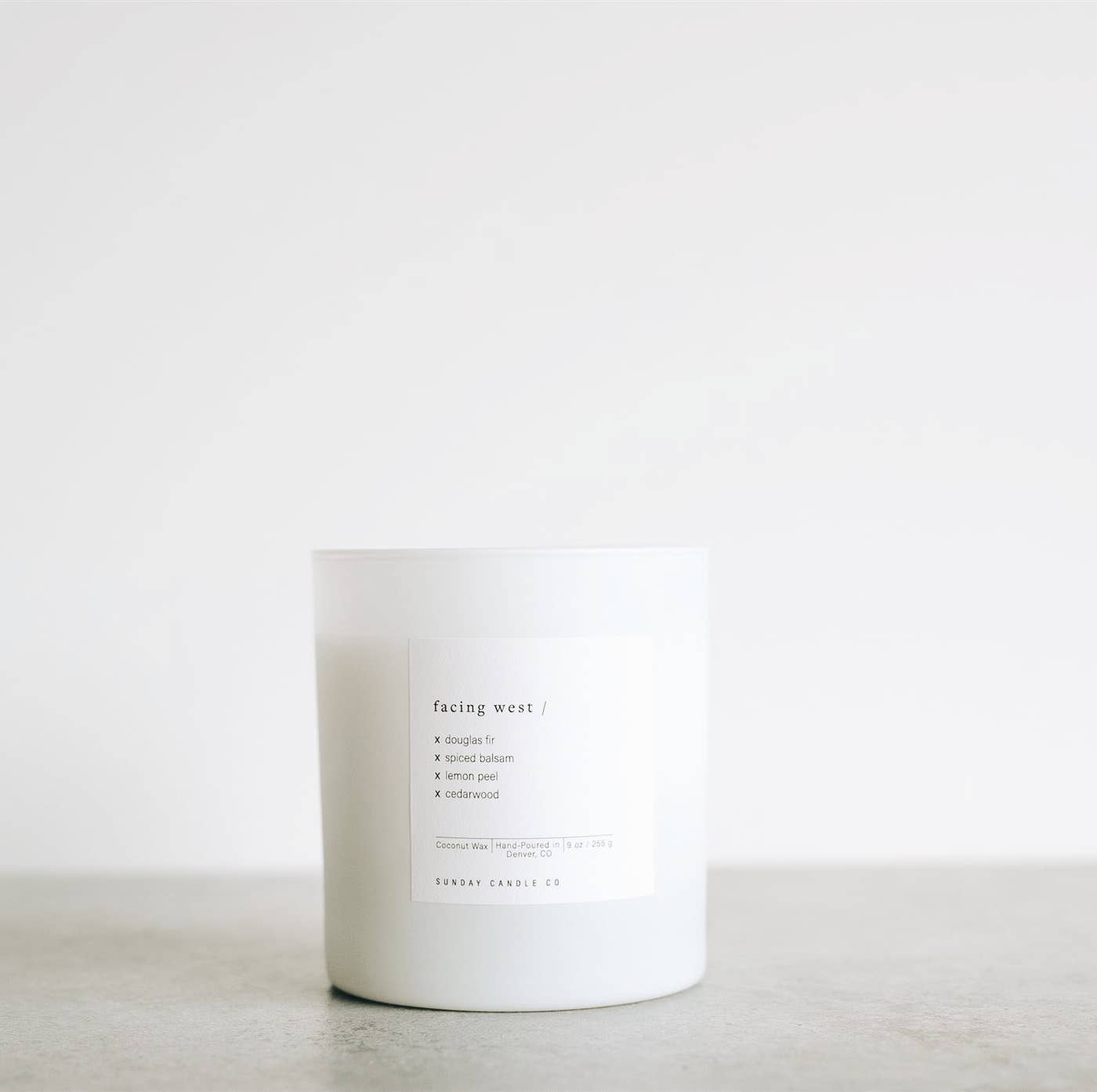 Facing West Candle