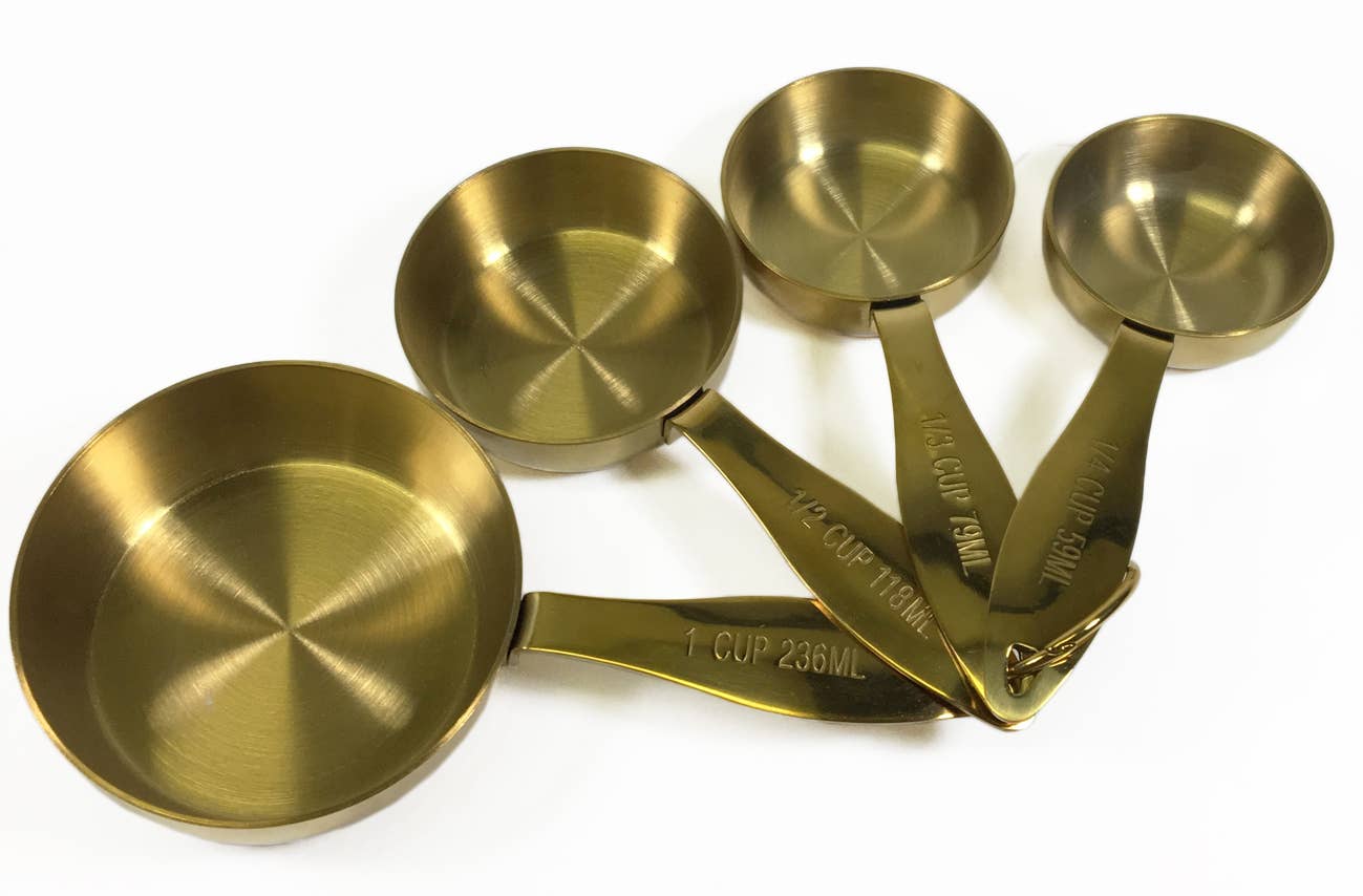 KITCHEN BASICS Measuring Cup 4/ST Gold