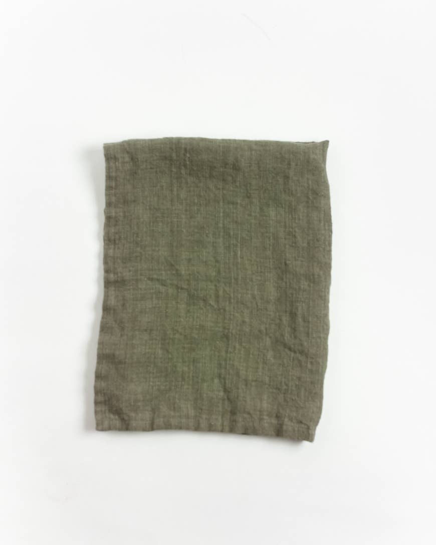 Stone Washed Linen Tea Towel