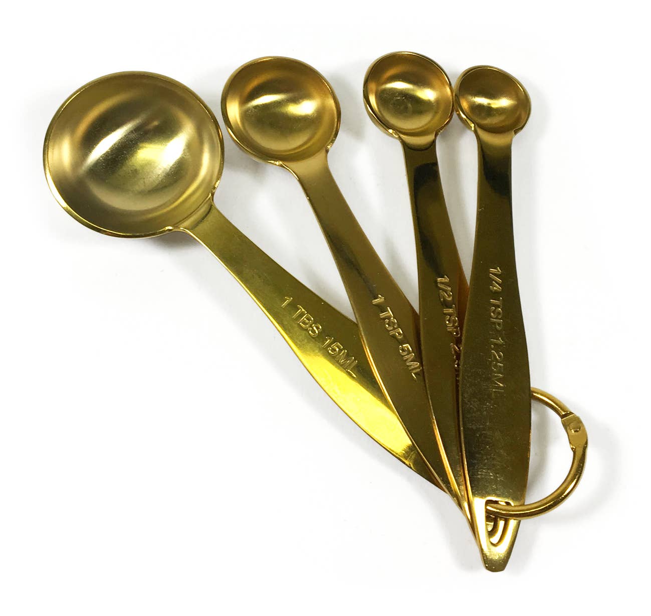 KITCHEN BASICS Measuring Spoons 4/ST Gold – Hunt and Gather gifts